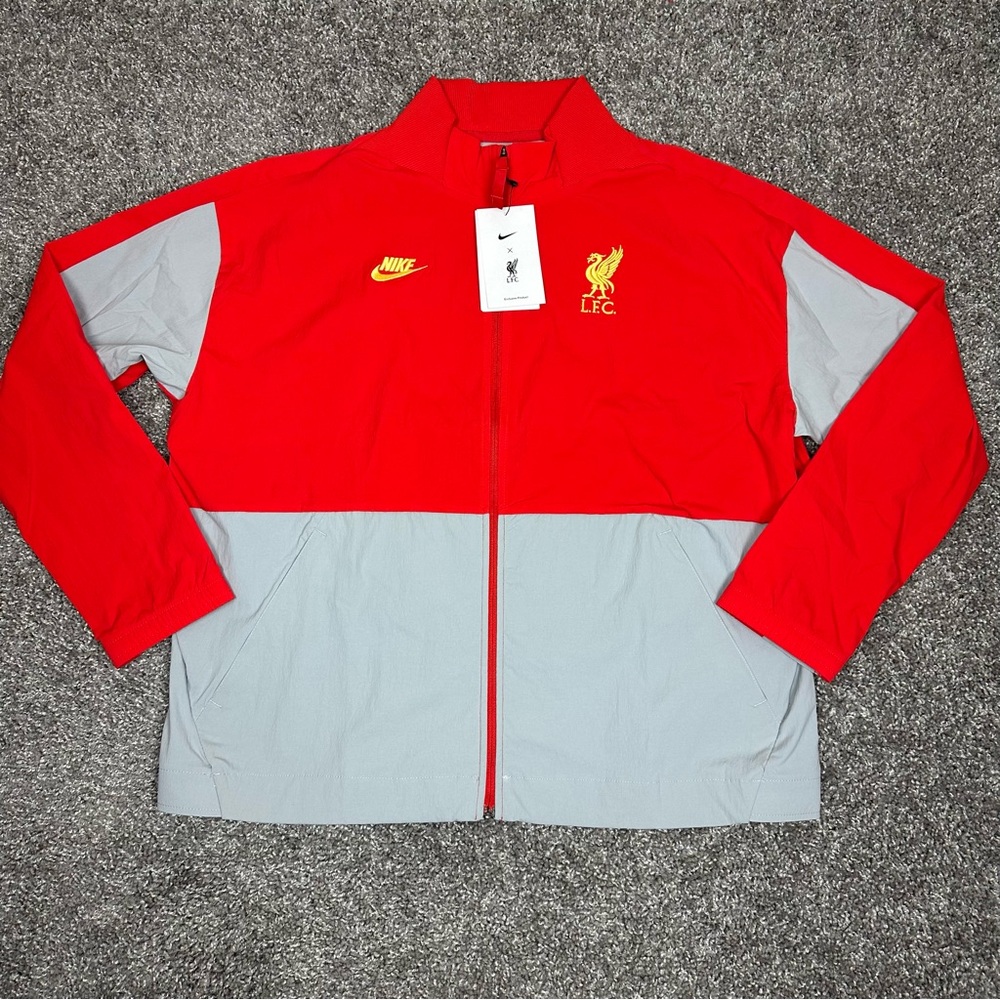 Nike Liverpool F.C. Womens Full-Zip Football Soccer Track Jacket Sz L DB8145-617